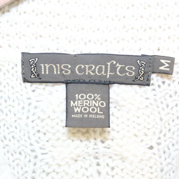 Inis Crafts Cardigan Sweater Cable Knit H11206 - Picture 5 of 7